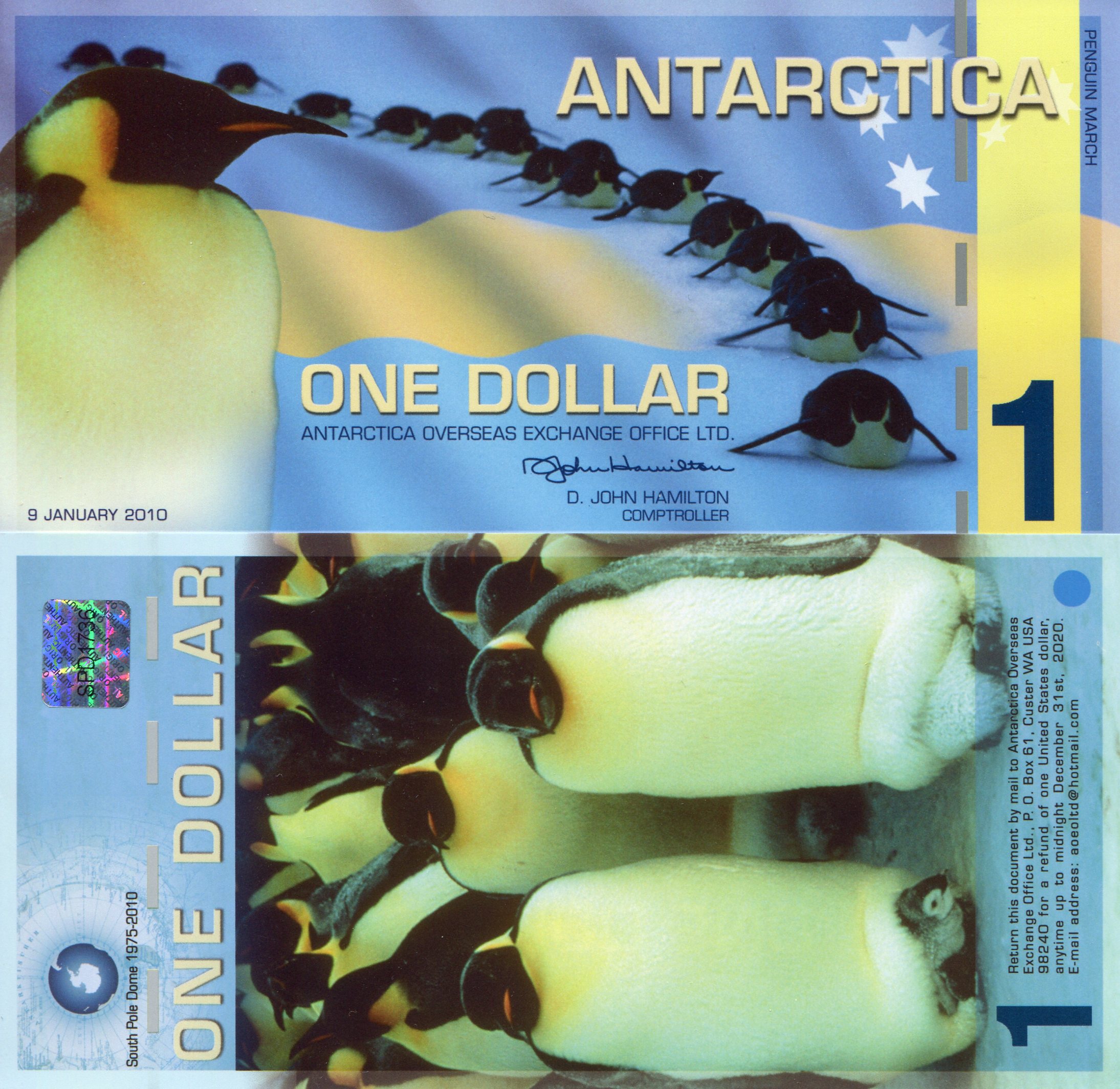 Cédula Dollar - Antarctica